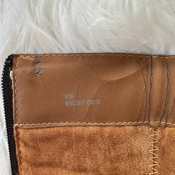 BOC Knee High Boots Leather Buckle Side Zip Block Heeled Tall, Black - Picture 7 of 8